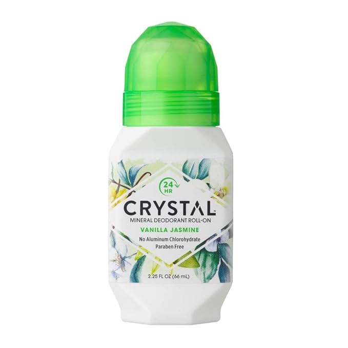 Crystal Mineral Deodorant Roll-On Vanilla Jasmine 2.25 oz (Pack of 4)
