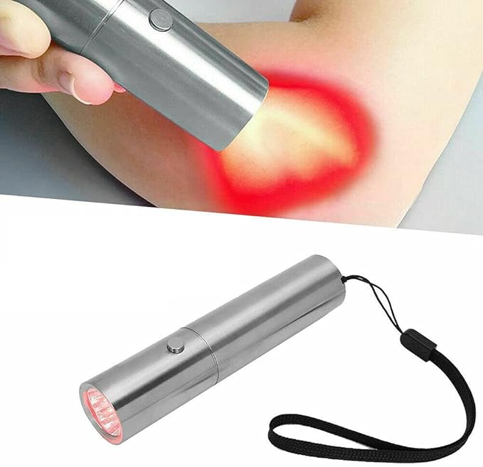 Max Absorption Density Red Light Therapy Cold Laser Flashlight - Optimal Red Deep-Red Near Infrared - Infrared 620nm 660nm 760nm and 830nm 6 W LED Light for Pain Relief (660 nm / 760 nm)