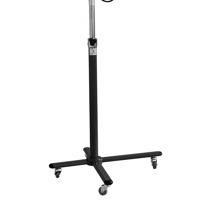 Floor Orbiting Circle Ring Infrared Hair Processor Accelerator Adjustable Standing with Rolling Base