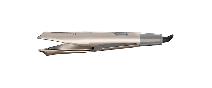 Remington Pro 1 Multi-Styler with Twist &amp Curl Technology Straightener and Curling Iron in one tool Color Care Protection Champagne