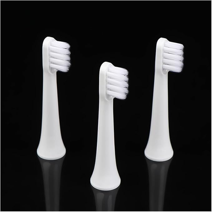 3pcs Sonic Electric Toothbrush Compatible for T100 Whitening Soft Vacuum Replacment Heads Clean Bristle Brush Nozzles Head