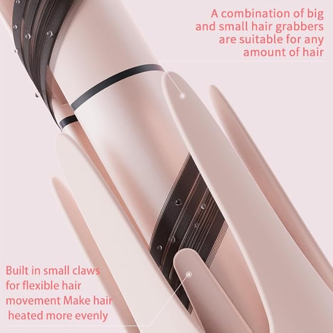 4 in 1 Automatic Curling Iron Set with Interchangeable Barrels(11.21.5) 3 Ionic Beach Waves Portable Hair Curlers &amp 1 Straightener CombAnti-Scald &amp Tangle-Free3 Temp Settings Timer