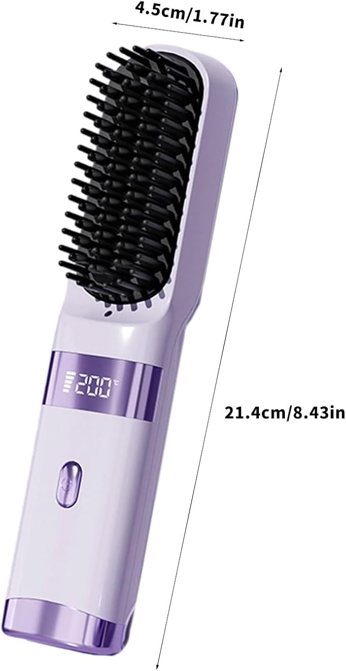 Portable Curling Iron Adjustable Temperature with LCD Display for Home Hair Styling and Travel Use Long Battery Life Curling Iron Portable with Adjustable Heat LCD Screen for Home Styling and Travel