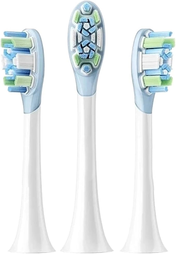 Compatible for Electric Toothbrush Brush Head 3PCS Heads Sonic Vibration Accessories Set(Clean Version)
