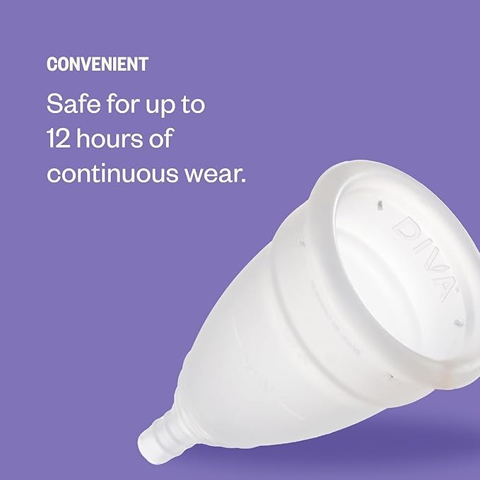 DIVA Cup Model 1 &amp Pouch - Medical Grade Silicone Cup for Period Care - Reusable Menstrual Cup - Up to 12 Hours of Wear - Model 1 (for Medium to Heavy Flow) Plus Retro DivaPouch