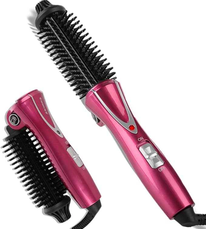 Electric Professional Anti-Scald Curling Brush - Instant Heat Up Wands for All Hair Types
