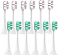 Compatible for XIAOMI MIJIA 4/12PCS Replacement Brush Heads - T300/T500/T700 Sonic Tooth Soft Bristle Vacuum Package(6Pink 6Green)