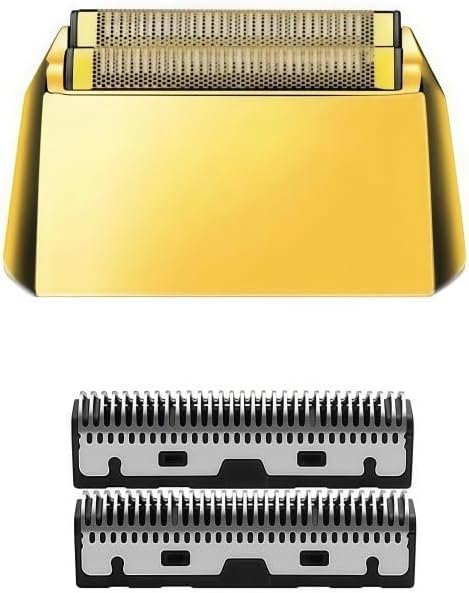 Replacement Blade Foil Cutter Head. Compatible for Kemei KM-2028 Electric Shaver - Precision Shaving Razor Parts Accessories(Gold Set)
