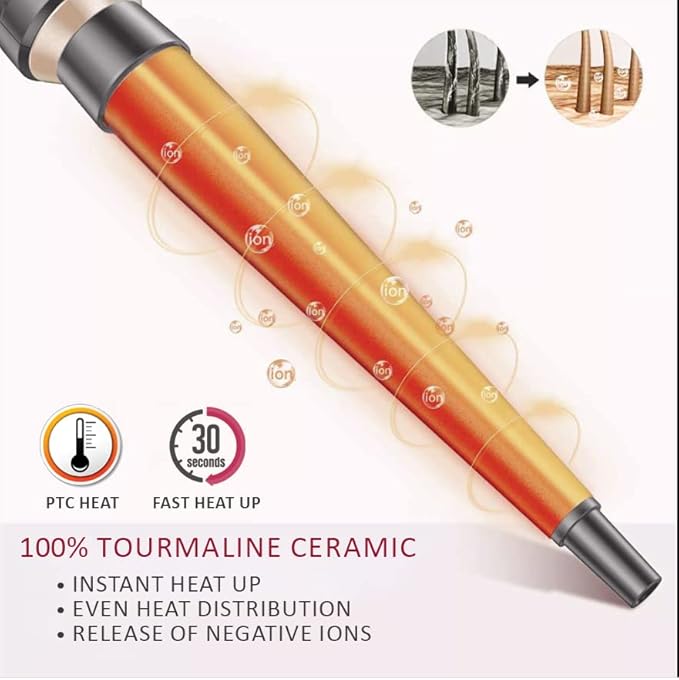 Mr Big Triple Waver Curling Iron Set for Beachy Waves has the 4 Most Used Wands 1” Waver Crimper &amp Wands from ½” to 1.25” Great for Long Hair Travel Bag &amp Accessories Fast Heat for All Ha