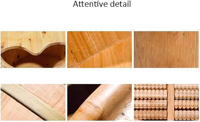 Foot Tub Wooden Foot Basin Household Gift Foot Bath Barrel Wooden Foot Tub Thicken Foot Basin Wooden for Soaking Feet Massager Foot Tub Bucket Foot Spa Tub Foot Soaking Foot Soaking Household Items De