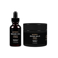 Golden Grooming Beard Bundle for Black Men | Natural Beard Growth Kit with Shea Butter (Regular Smoky Citrus)