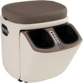 Human Touch Reveal Foot &amp Calf Massager Ottoman - Heated Air Compression 3 Auto-Massage Programs &amp Adjustable Intensity for Stress Relief Plantar Fasciitis &amp Circulation - Includes 1-Ye