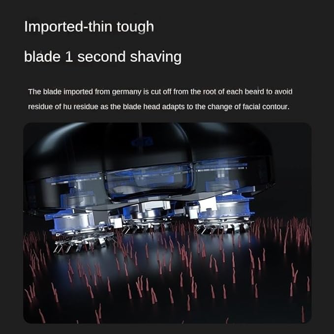 Head Shavers for Bald Men Electric Shaver Rechargeable Razor Shaving Knife Whisker Knife Household Portable Floating Three Tip Water Wash