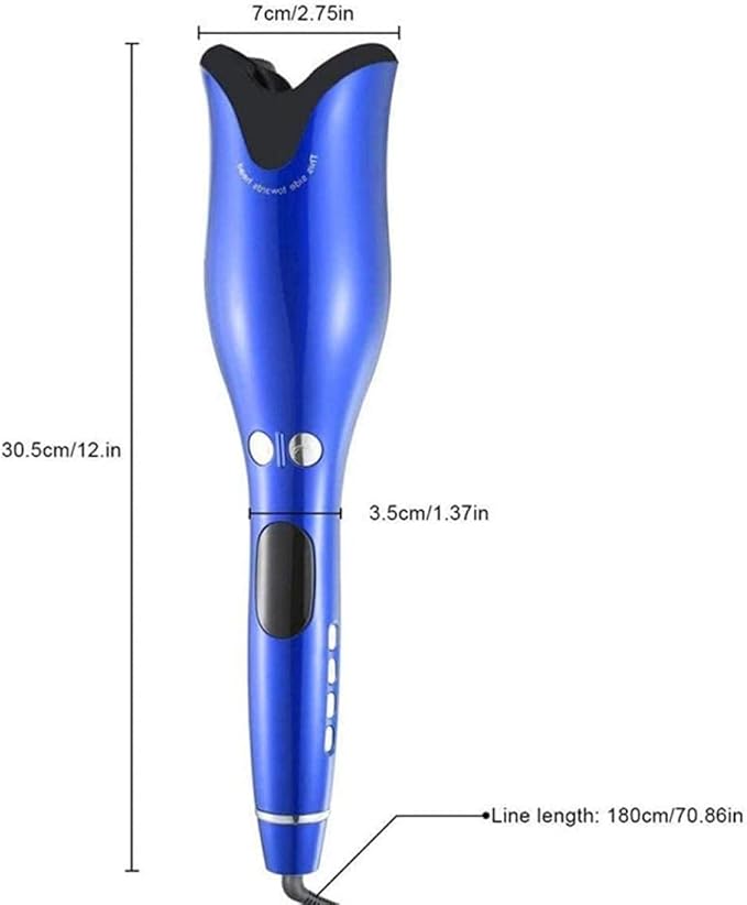 Portable Automatic Cordless Curling Iron 370-410 ℉ Adjustable Temperature Ceramic Curling Pliers Led Display Pliers 30 Minutes Curling Iron Automatic