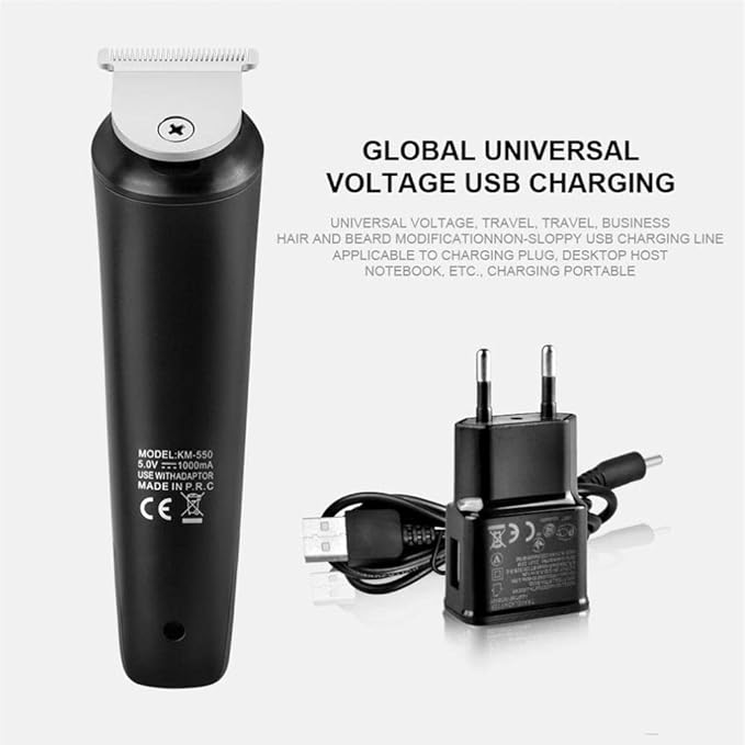 Hair Clipper Trimmer 5 In 1 Multifunctional Hair Clipper Shaver Nose Ear Eyebrow Trimmer Four Heads for Man USB Chargeable Hair Beard Trimmer (Color : With box)