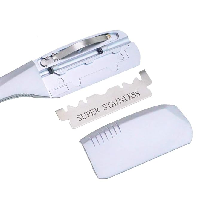 DE Razors 10 Blades Manual Shaver Salon Barber Razor Beard face shaver underarm hair removal Body shaving men shave eyebrow