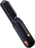 Flat Iron Hair Straightener | 2-in-1 LED Display Rechargeable Brush3 Temperature Settings Hair Straightener and Curler | for Women Men Travel Beach Styling Salon Home