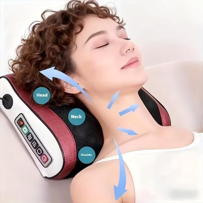 Neck and Back Massager for Pain Relief Deep Tissue with Heat Shiatsu Shoulder Massager with Bi-Directional Rotating Head for Neck Back Shoulders and Legs