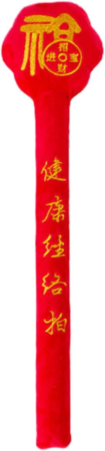 福字锤加长健康拍敲背拍痧拍全身多功能养生按摩锤 Manual Body Massage Hammer 拍打棒经络拍 HomeOffice Body Electric Massagers