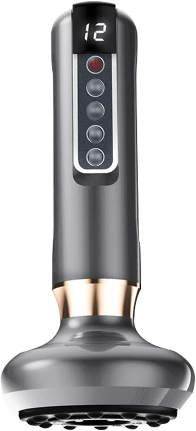 NICHOY Rechargeable Bianstone Scraping InstrumentVacuum Negative Pressure Cupping DeviceHousehold Electric Cupping DeviceNatural Bianstone(A)
