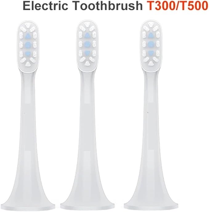 Compatible for 3pcs T300 T500 Sonic Toothbrush Heads Teethbrush Replacement Oral Hygiene Mi Brush Head(Blue 6PCS)