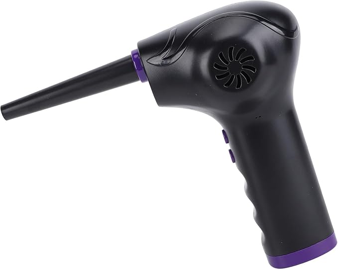 6000mAh Battery Portable Hair Blower 51000 RPM Motor 3 Airflow Modes 5 Nozzle Attachments Cordless Air Blower for Keyboard PC Carwith Professional Salon Outdoor Dusting Tasks