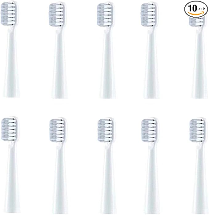 Replacement Toothbrush Heads ONLY Compatible with PHYLIAN H8 /COULAX H8 /COULAX C8Brush Head for PHYLIAN H8 /COULAX H8 /COULAX C8 10 Pack White