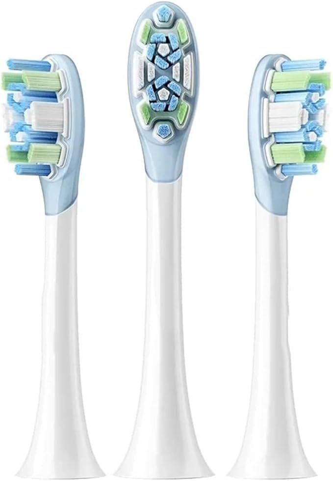 Compatible for Electric Toothbrush Brush Head 3PCS Heads Sonic Vibration Accessories Set(Clean Version)