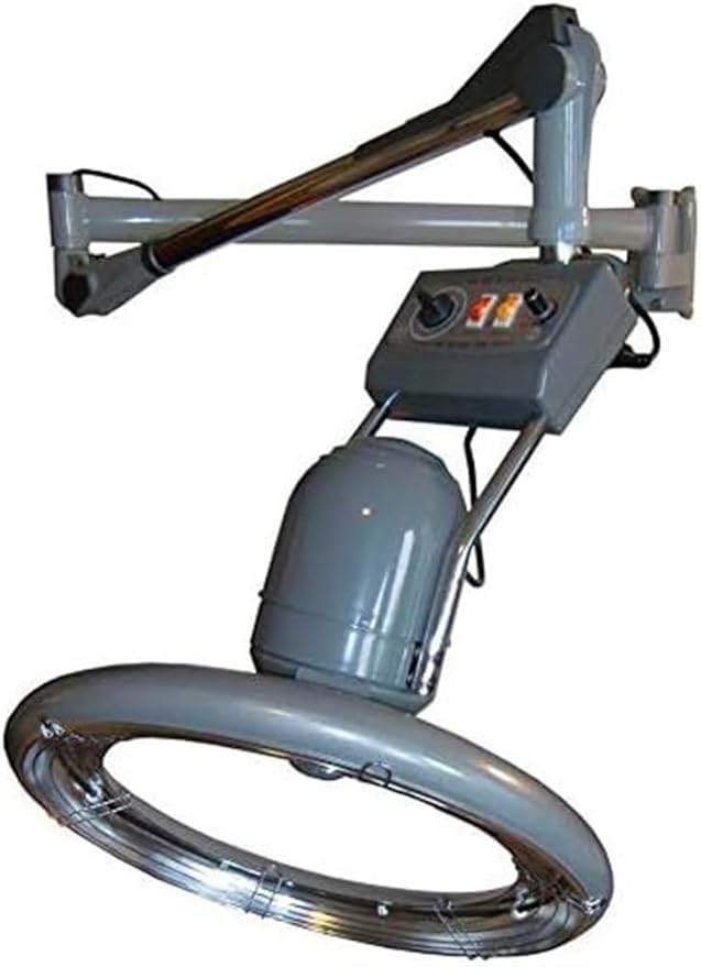 Wall Mount Professional Orbiting Hair Dryer Salon Hair Heater Color Processor &amp Dryer Accelerator with Adjustable Timer Temperature