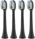 4pc Tooth Brush Head Replacement Compatibility for S100 Sonic Toothbrush(Black-4)