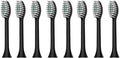 Compatible for N100 N105 Sonic Electric Toothbrush Replacement Brush Head(Black Brush head8)
