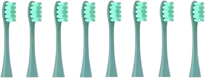 8/12Pcs Soft Vacuum Bristle Toothbrush Heads for Electric Sonic Replacement Brushes(8pcs Green)