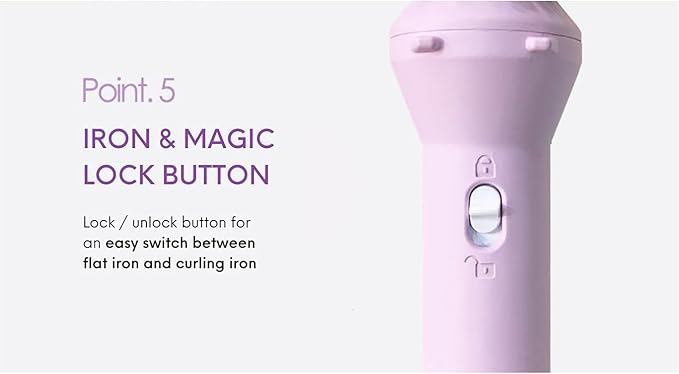 Repit 2-in-1 Curl &amp Flat Iron 1.5 inch (36mm) with Storage Cover- Advanced Ceramic Heating Plates &amp Universal Free Voltage - Straightener and Curler | RepitUSA