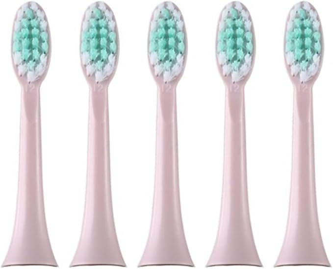 Sonic Electric Toothbrush Replacement Soft Head Whitening Clean Teeth 5PCS Compatible for CDK DCK(Pink)
