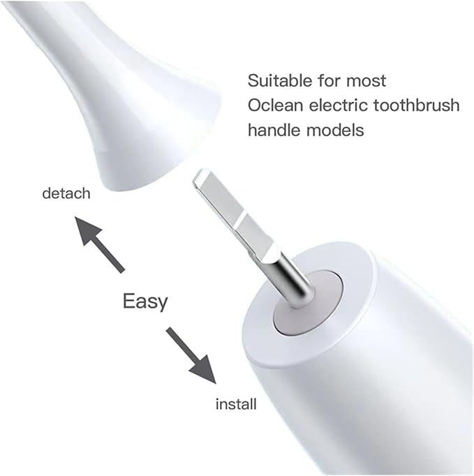4/12 Pcs Replaceable Brush Heads Suitable Compatible for Oclean X/X PRO/ Z1/ F1/ One/Air 2 /SE Sonic Electric Toothbrush Refills(12black)