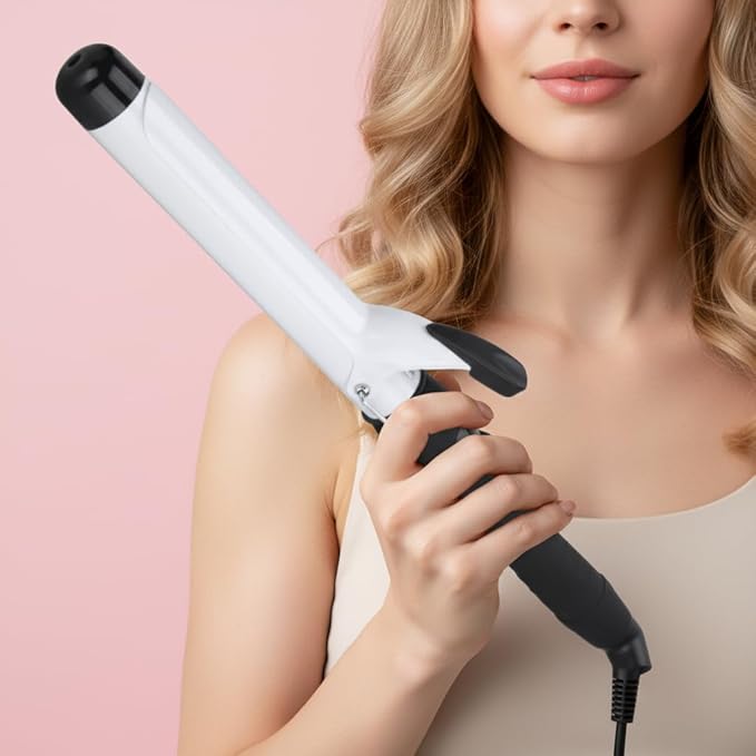 Professional Hair Curling Iron Rollers Ceramic Hair Curler Irons Wand LCD Display Hair Curly Waver 22/25/28/32/38mm Extended Iron Body Styling Tool (38MM)