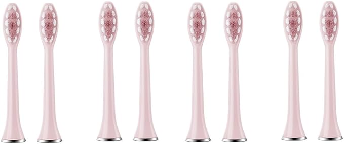 Compatible for S7 Brush Heads Super Sonic Electric Toothbrush Accessories Replacement(8 Pink Brush Head)