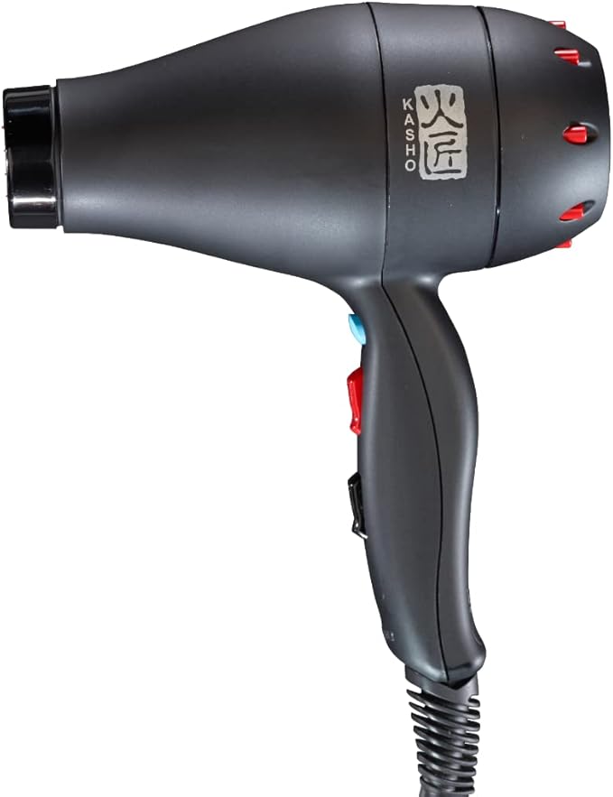 Kasho Turbo Ionic Blow Dryer with Free Diffuser Included (Wavy &amp Curly Styles)