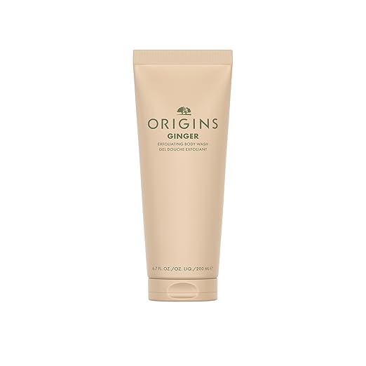 Origins Ginger Exfoliating Body Wash| Cleanses Gently Scrubs &amp Invigorates Your Senses| With Bamboo Carnauba Wax Walnut and Ginger 6.7 Fl Oz