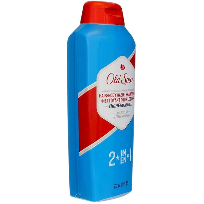 Old Spice High Endurance Hair and Body Wash 18 Ounce (Pack of 6)