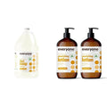 Everyone 3-in-1 Soap Body Wash Shampoo Bubble Bath Coconut Lemon 1 Gallon &amp Hand Body Lotion Coconut Lemon 2 Pack 32 Ounce
