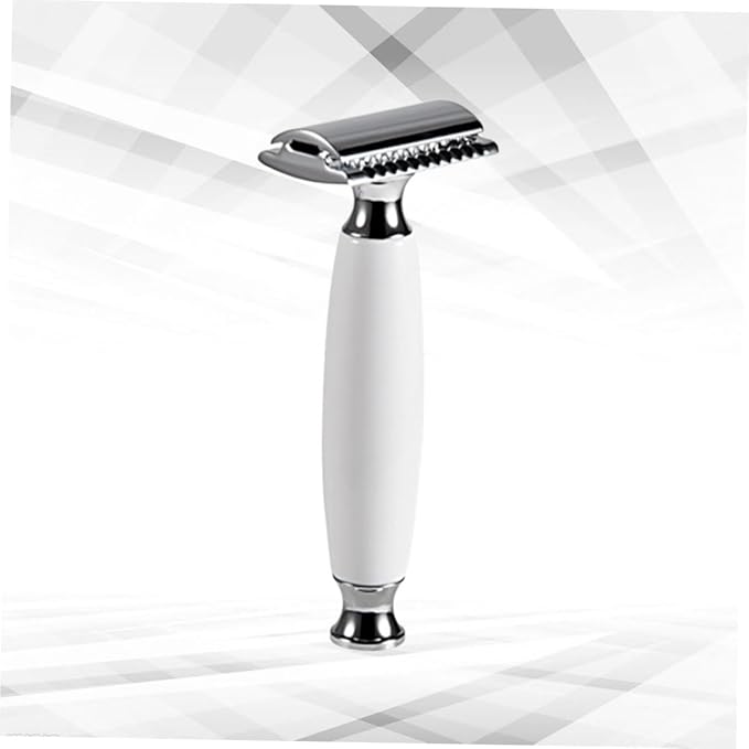 balacoo 3pcs Men's Razor Double-sided Manual Razor Blade Vintage Shaving Machine Modern Design Lightweight