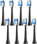/8/16pcs Compatible For Fairywill P11 T9 P80 Electric Toothbrush Heads Compatible With Fairywill P11 T9 P80 Electric Toothbrush(8BLACK)