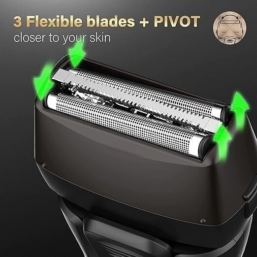 Men's Electric Foil Shaver Electric Razor for Men  Men's Electric Shavers with Pop-up Precision &amp Sideburn Trimmer Rechargeable Wet &amp Dry Cordless Shaver