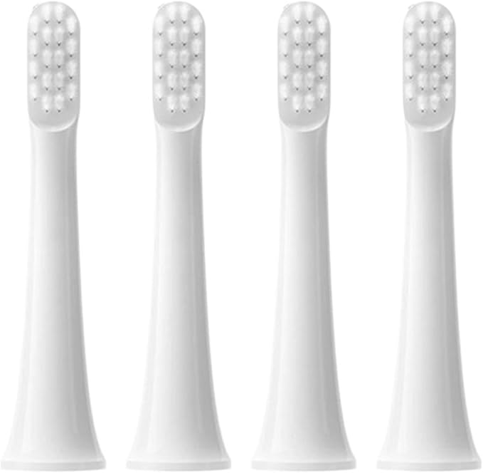 Toothbrush Replacement Heads Compatible for T100 Mi Smart Electric 2 Color(White 4pcs)