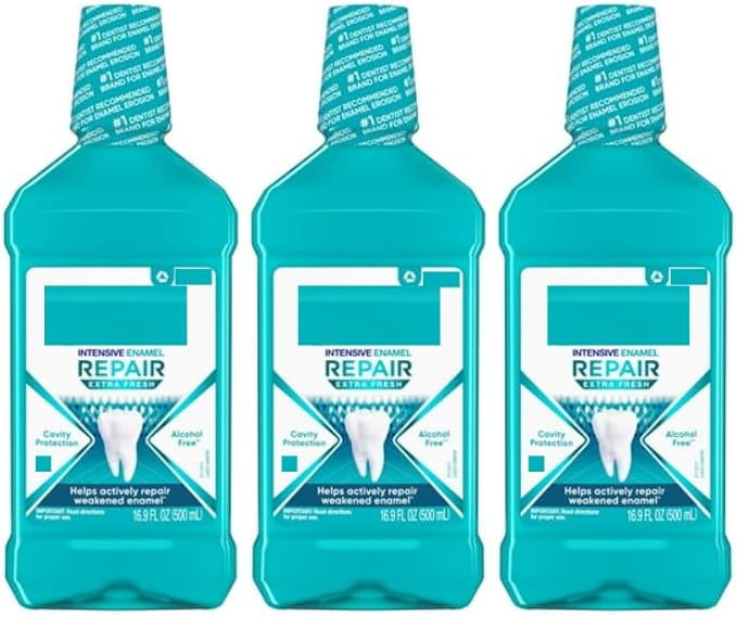 SEDLAV Intensive Enamel Repair Mouthwash to Help Actively Repair Enamel and Protect Against Cavities Extra Fresh 16.9 Fl Oz (3 Pack) Sticker