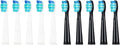 Tooth Brush HeadCompatible for Seago-507B/908/909/917/610/659/719/910/575/551/548 Electric Toothbrush Deep Clean(5 Black 5 White)
