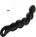 Prostrate Trainer Silicone Massagers Kit with 12 Modes Play in Anywhere You Like for Man Silent Rechargeable Body Prostrate Device Massager for Men Relax Massaging (Black) POW04