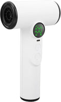 Cordless Hair Dryer 200W Portable Lightweight Fast Drying 4 Heat Settings in Time with 1 Concentrator Nozzle for Home &amp Travel. (White)