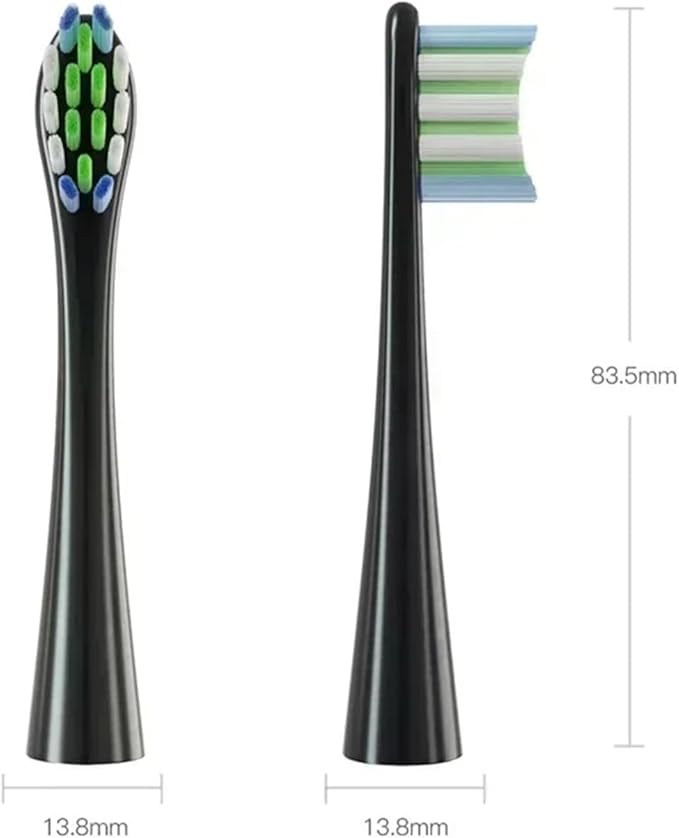Compatible for Replacement X/X PRO/ Z1/ F1 Brush Heads Sonic Electric Toothbrush Soft Bristle Vacuum Head Nozzles 4PCS(4White)